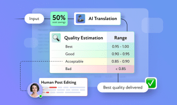 quality estimation scoring for translations